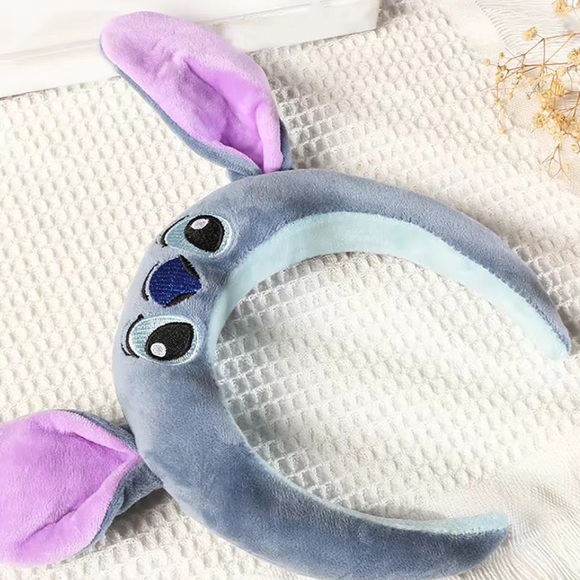 Plush headband cute blue headband party plush headband. Perfect cute style - Picture 5 of 6